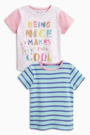 Multi Bright 3D Character Tops Two Pack (3mths-6yrs)